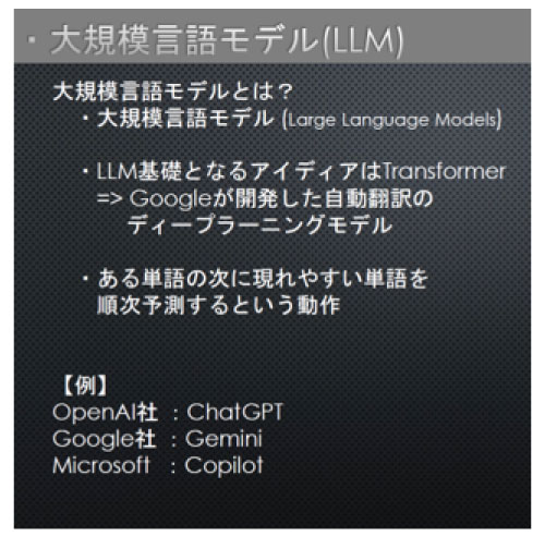 大規模言語モデル（LLM）の説明画像
